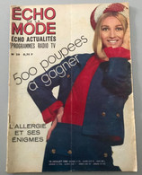 Écho De La Mode N° 29 - Juillet 1965 - Mode