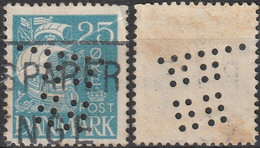 DANEMARK  DANMARK 183 (o ) Perforés Perforé Perfin Lochung - Variétés Et Curiosités