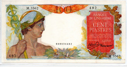 INDOCHINE   -  100  Piastres   Nd(1949)   -   AUNC - Indochina