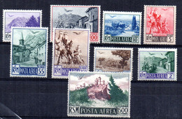 Serie Nº 74/82 San Marino - Airmail