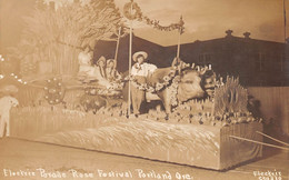 ETATS-UNIS - OR - Oregon - Portland - Electric Parade Rose Festival - Ox Hitch - Photo-Carte - Portland