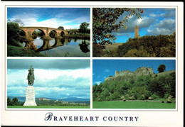 Stirling Castle, Bridge, Etc. Multiview - Bravehart Country, Scotland- Unused - Stirlingshire