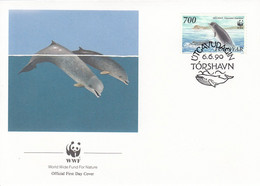FDC FAROE ISLANDS 206,WWF 5 - Dauphins