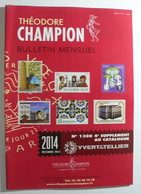 BULLETIN MENSUEL DE THEODERE CHAMPION 2014 (YVERT TELLIER) DECEMBRE 2013 - Nº 1300 - Francia