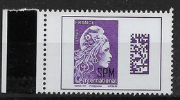 2020 Saint Pierre Et Miquelon  N° 1246 Nf** MNH . Marianne L'Engagée. International. - Unused Stamps