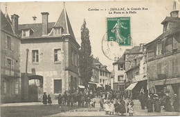 19 - La Grande Rue - La Poste Et La Halle - Juillac