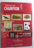 BULLETIN MENSUEL DE THEODERE CHAMPION 2013 (YVERT TELLIER) JANVIER 2013 - Nº 1290 - France