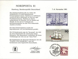 USs31110 USA / Austria 1981 Souvenir Card - FDI - Nordposta 81 - Souvenirkaarten