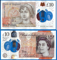 Royaume Uni 10 Pounds 2017 Serie BA Polymer Pound Grande Bretagne Angleterre UK United Kingdom Queen 2 Que Prix + Port - 10 Ponden