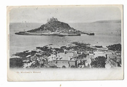 Postcard, Cornwall, St. Michael's Mount, Houses, Coastline, 1903. - St Michael's Mount