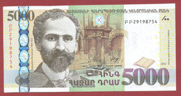 Armenia 5000 DRAM 2012 UNC - Arménie