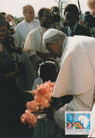 1984 Vatikan,  Mi: VA 857 / Yt: VA 760, Giovanni Paolo II.Papstbesuch In Nigeria, Benin, Gabon, Guinea Equatoriale - Cartas Máxima