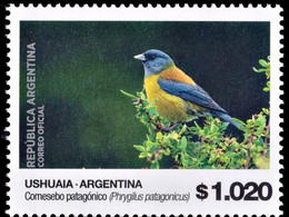 #75227 ARGENTINE,ARGENTINA 2023 BIRD NATURE NAT PARKS "WORLD END" FIRELAND DEFINITIVES NEW HIGH VALUE1020 $ MNH - Ongebruikt