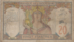 INDOCHINE  -  20 Piastres Nd(1928)  -  Indochina - Indochina