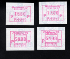 1722455674 1998 (XX) OCB ATM 97  POSTFRIS MINT NEVER HINGED - SET 15 - 17 - 30  - 34 - PHILABOURSE '98 - Postfris