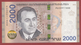 Armenia 2000 DRAM 2018 UNC . - Arménie