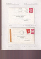 Grande Bretagne - Ensemble De Lettres Timbres Perforés CS & Divers - Perfins