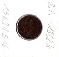 France. Napoléon III. 2 Centimes. 1862 K - 2 Centimes