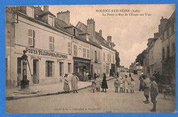 10 - Aube - Nogent-sur-Seine - La Poste Et Rue De L'Etape Aux Vins (N12058) - Nogent-sur-Seine