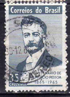 BRAZIL BRASIL BRASILE BRÉSIL 1965 EPITACIO DA SILVA PESSOA JURIST PRESIDENT 35cr USED USATO OBLITERE' - Used Stamps