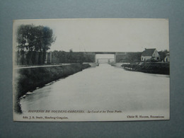 Souvenir De Houdeng Goegnies - Le Canal Et Les Trois Ponts - La Louvière