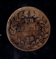 FRANCE 1e ET 2e RESTAURATION - UN DECIME LOUIS XVIII 1815 BB - B A TB - Autres & Non Classés