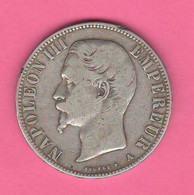 Francia 5 Francs 1855 A Mint Paris Parigi France Empire Louis Napoleon III° Empereur - 5 Francs
