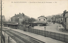 St étienne * Quartier De La Gare De La Terrasse * Ligne Chemin De Fer De La Loire * Brasserie MARTHELOT - Saint Etienne