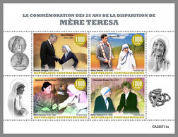 CENTRALAFRICA 2022 MNH Mother Teresa Mutter Teresa Mere Teresa  M/S - OFFICIAL ISSUE - DHQ2308 - Mutter Teresa