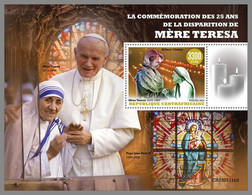 CENTRALAFRICA 2022 MNH Mother Teresa Mutter Teresa Mere Teresa S/S II - OFFICIAL ISSUE - DHQ2308 - Madre Teresa