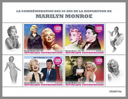 CENTRALAFRICA 2022 MNH Elvis Presley Marilyn Monroe M/S - OFFICIAL ISSUE - DHQ2308 - Elvis Presley