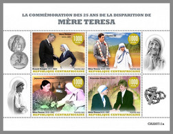 CENTRALAFRICA 2022 MNH Mother Teresa Mutter Teresa Mere Teresa  M/S - IMPERFORATED - DHQ2308 - Mother Teresa