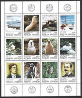 ARGENTINE. N°1522-33 De 1986. Bases Antarctiques Argentines & Faune Du Sud Du Pays. - Otros & Sin Clasificación