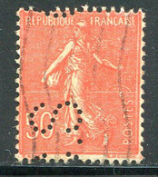 FRANCE- Y&T N°199- Oblitéré Et Perforé - Usados