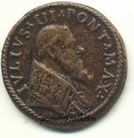 PAPA GIULIO III ANNONA PONTIFICIA MEDAGLIA 1550 - Royaux/De Noblesse
