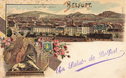 Gruss Aus Belfort * CPA Litho Illustrateur Souvenir 1905 - Belfort - Stad