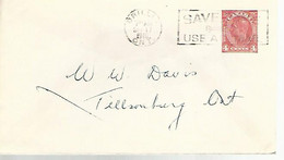 57730) Canada Postal Stationery 1946 Postmark Cancel Slogan - 1903-1954 Rois