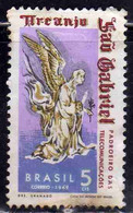 BRAZIL BRASIL BRASILE BRÉSIL 1969 ST. GABRIEL 5c USED USATO OBLITERE' - Used Stamps