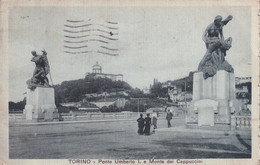 Torino Ponte Umberto I E Monte Dei Cappuccini 1918 - Ponts