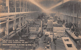 ETATS-UNIS - PA - Pennsylvania - East Pittsburgh - Westinghouse Electric & MFG. CO. - Aisle In Main Works - Generators - Pittsburgh