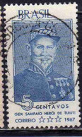 BRAZIL BRASIL BRASILE BRÉSIL 1967 GENERAL ANTONIO DE SAMPAIO 5c USED USATO OBLITERE' - Used Stamps