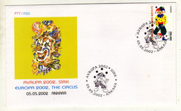 Enveloppe 1er Jour TURQUIE Oblitération ANKARA 05/05/2002 - FDC
