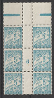 TAXE - MILLESIME ALGERIE 1926 BLOC De 6 ! - YVERT N°1A ** MNH - - Unused Stamps