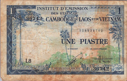 INDOCHINE FRANCAISE - 1 Piastre 1954 - Indochine