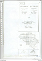 Belgique L'institut Geographique Militaire - Belgie Militair Geografisch Instituut - 9/1-2 Poppel - Cartes Topographiques