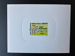 Benin 1986 Mi. 451 Epreuve De Luxe Proof Air Afrique 25 Ans Avion Airplane Flugzeug - Flugzeuge