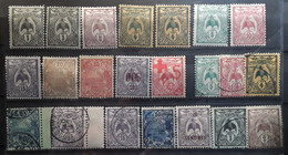 NOUVELLE CALÉDONIE 1905 - 1922 Type Cagou / Rade De Nouméa 22 Timbres Neufs / O Dont Surchargés,  TB - Autres & Non Classés