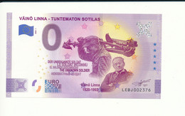 Billet Touristique 0 Euro - VÄINÖ LINNA - TUNTEMATON SOTILAS - LEBJ - 2020-1 - N° 2376 - Autres & Non Classés