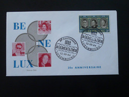 Lettre Cover 25 Ans Douane Unie Benelux Customs Luxembourg 1964 - Brieven En Documenten