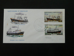 FDC Bateaux De Pêche Fishing Boats Saint Pierre & Miquelon 1976 - FDC